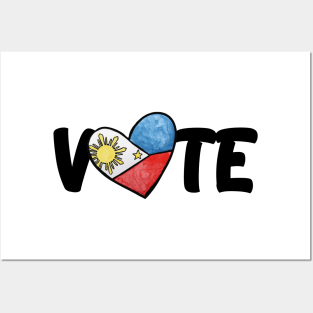 Filipino Flag Heart Voter Posters and Art
